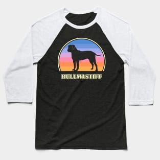 Bullmastiff Vintage Sunset Dog Baseball T-Shirt